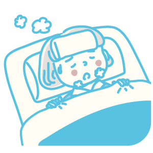 保護者も風邪が引いた時